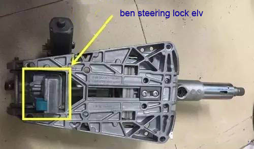 2 Ways To Repair Benz ELVESL Steer Lock Problem-2