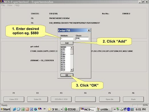 NCS Expert change BMW Vehicle Order-10