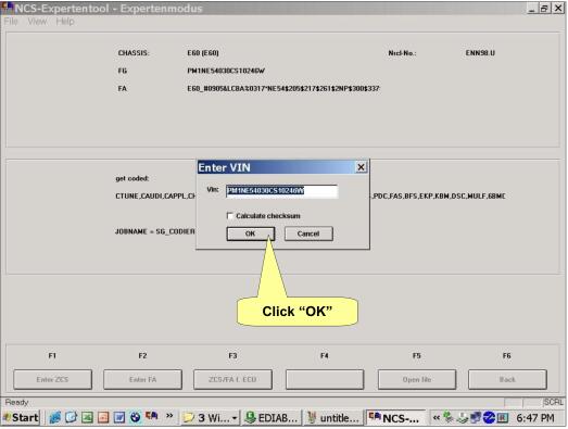 NCS Expert change BMW Vehicle Order-9