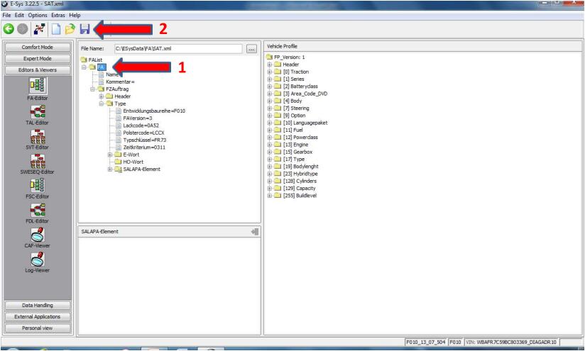 how to change BMW FA(VO)-13