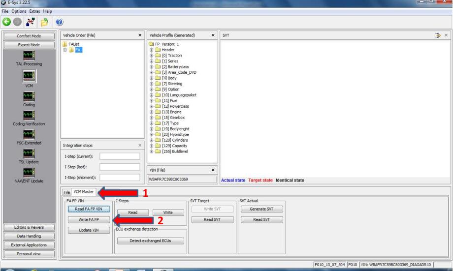 how to change BMW FA(VO)-15