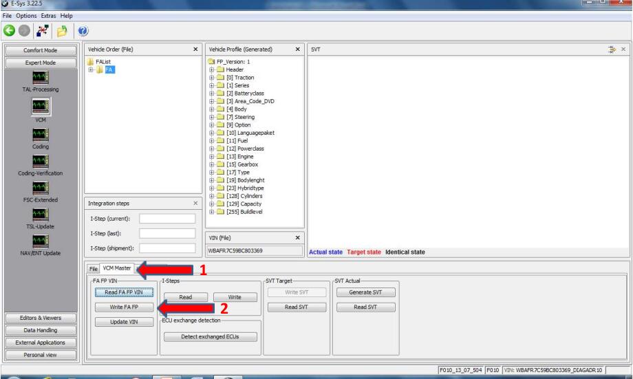 how to change BMW FA(VO)-15