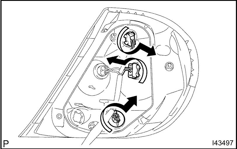 Camry altise replacing a tail light guide-4