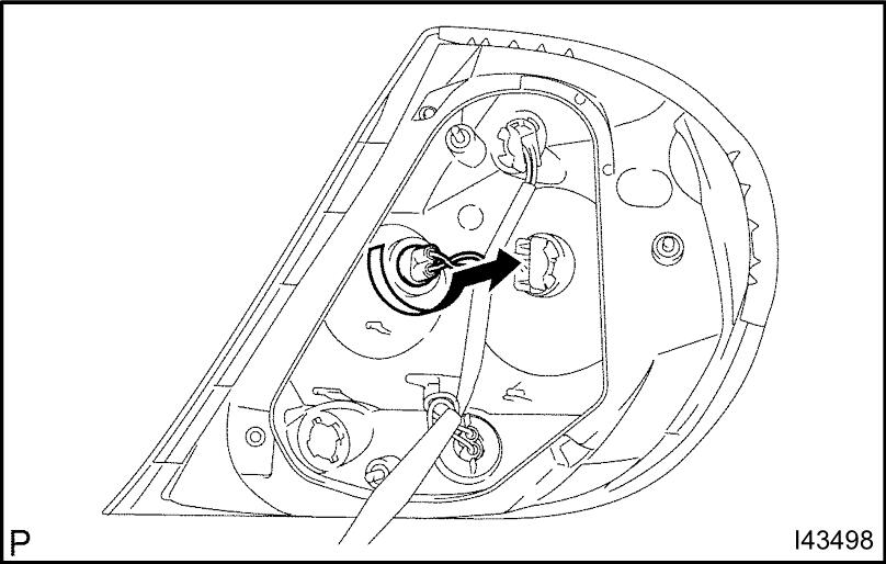 Camry altise replacing a tail light guide-5