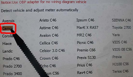 How to adjust odometer Toyota Camry by Digimaster 3-8