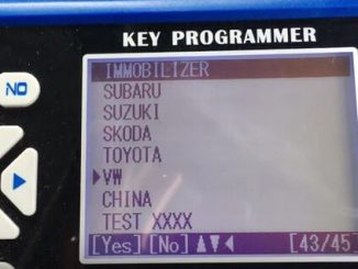 How to program key for VW Bora all key lost-1