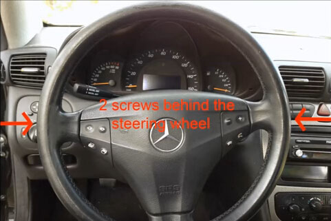 Mercedes Benz C230 Steering Angle Sensor Removal Guide-3