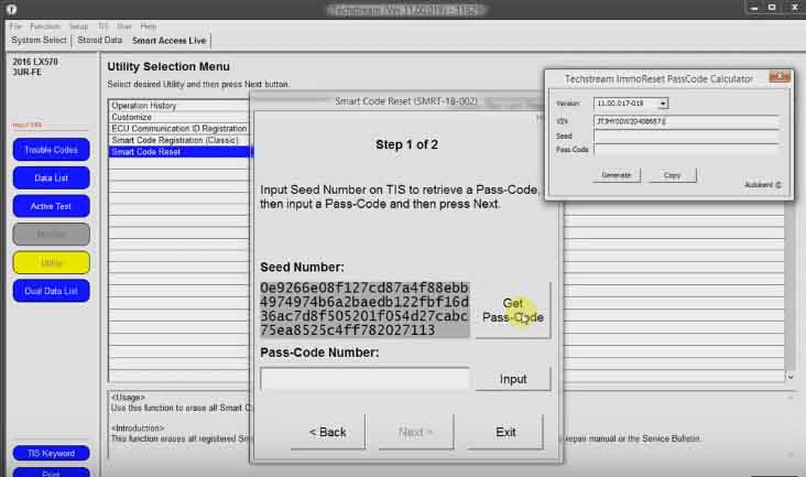 How to Reset Toyota Password Immo code with Techstream-(10)