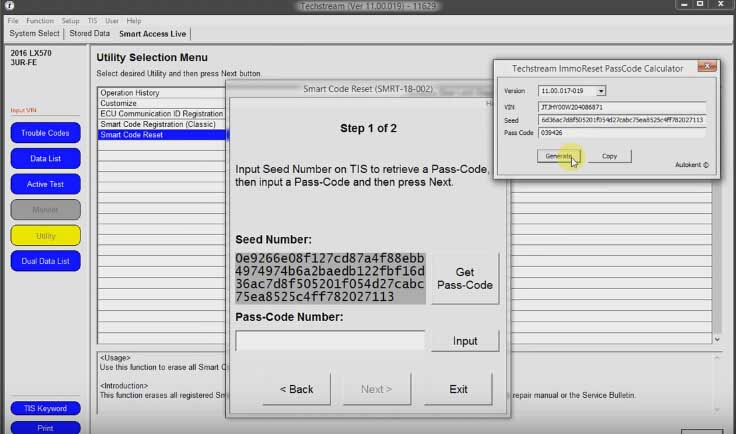 How to Reset Toyota Password Immo code with Techstream-(12)