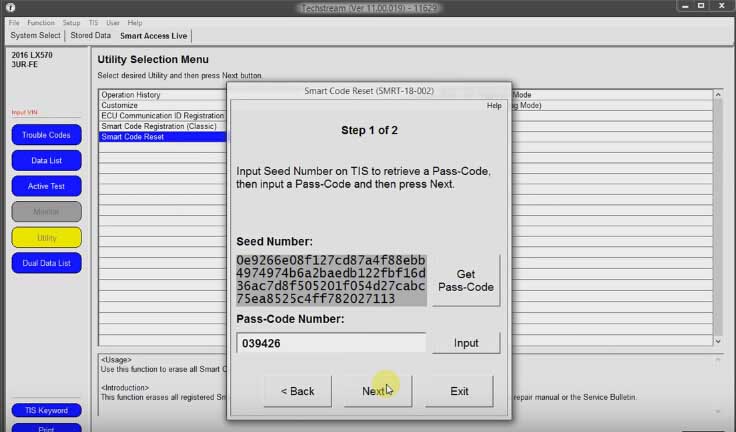 How to Reset Toyota Password Immo code with Techstream-(13)