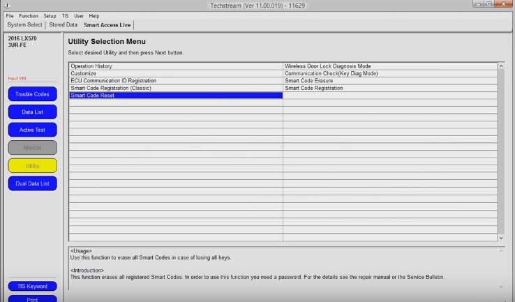 How to Reset Toyota Password Immo code with Techstream-(5)