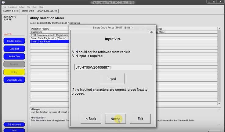 How to Reset Toyota Password Immo code with Techstream-(7)