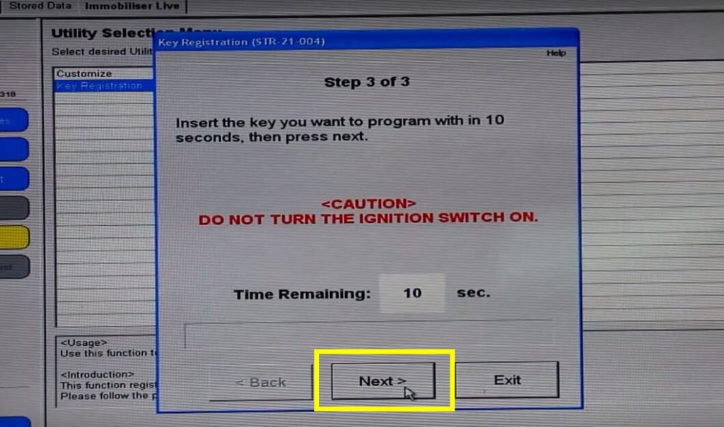 Toyota TIS Techstream Program A New Key For Lexus ES330-7