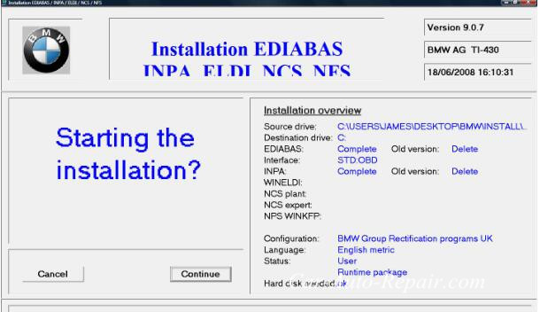 How To Install BMW Ediabas INPA On Win XP Vista (10)