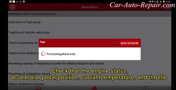 AdjustCalibrate Throttle Position for Benz 212 2014 (3)