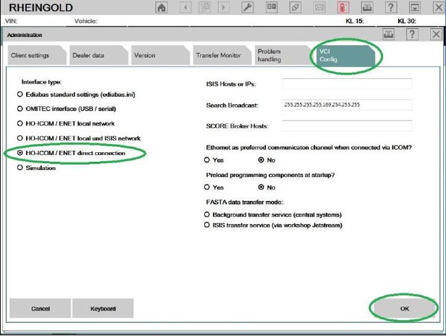 Configure BMW Rheingold ISTA With BMW ENET Cable (8)