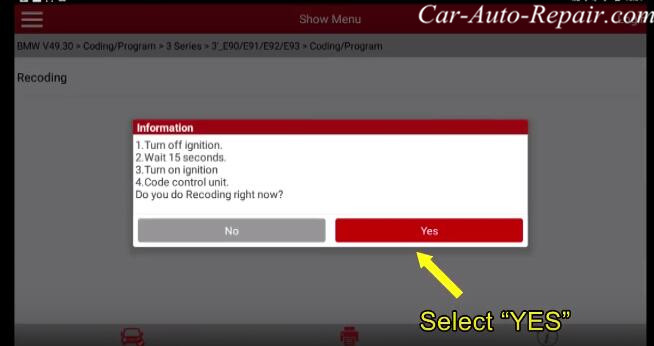 How to Coding for BMW E-series Footwell Module (FRM) by X431 (6)