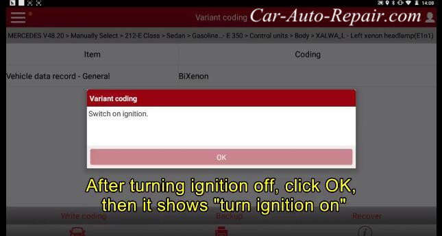 Mercedes Benz E-series(212,207) 2010 Headlight Coding Guide (4)