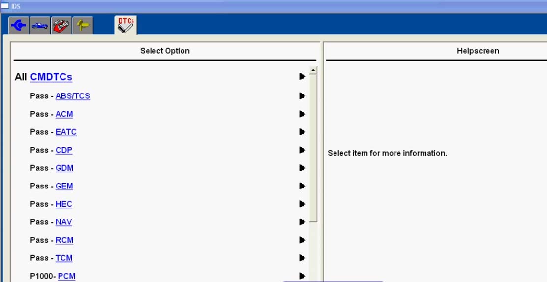 How to use Ford Mazda IDS Read and Clear Trouble Codes (4)