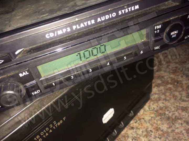 VW POLO Audio Show “1000 Error” After Starter Motor Replacing-1