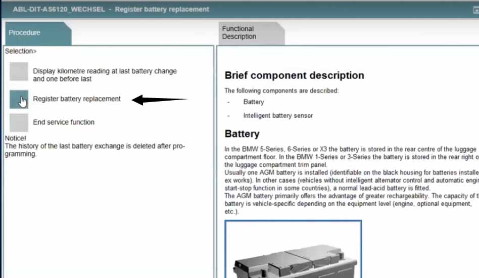 Rheingold ISTA Register New Battery for BMW F10 (5)