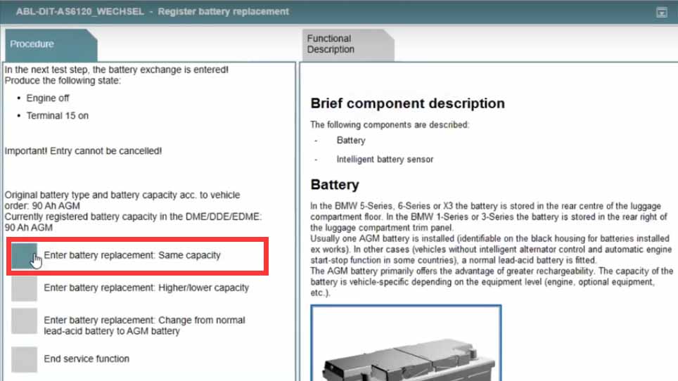 Rheingold ISTA Register New Battery for BMW F10 (6)