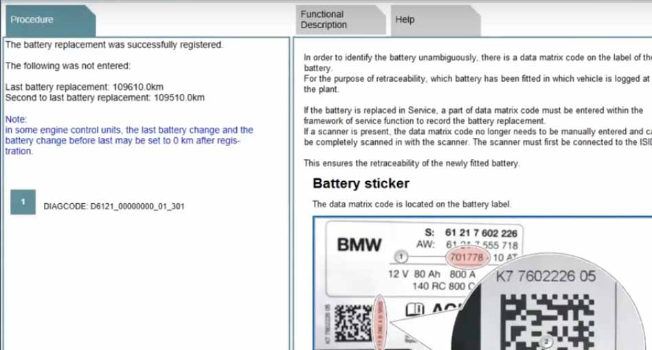 Rheingold ISTA Register New Battery for BMW F10 (6)