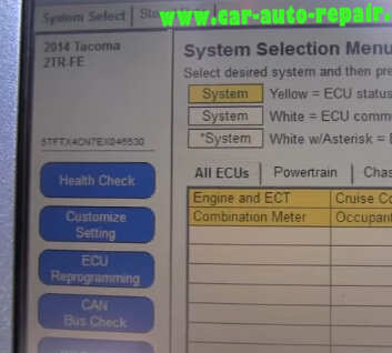 How to use Toyota TIS Techstream (5)