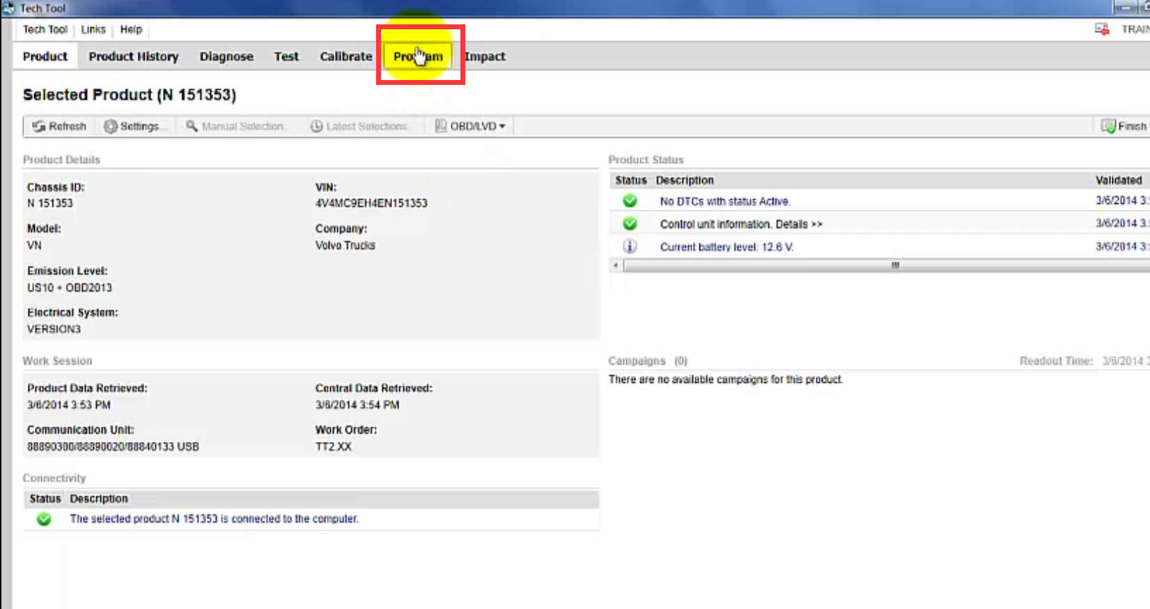 How to Use Volvo PTT to Program ECU2