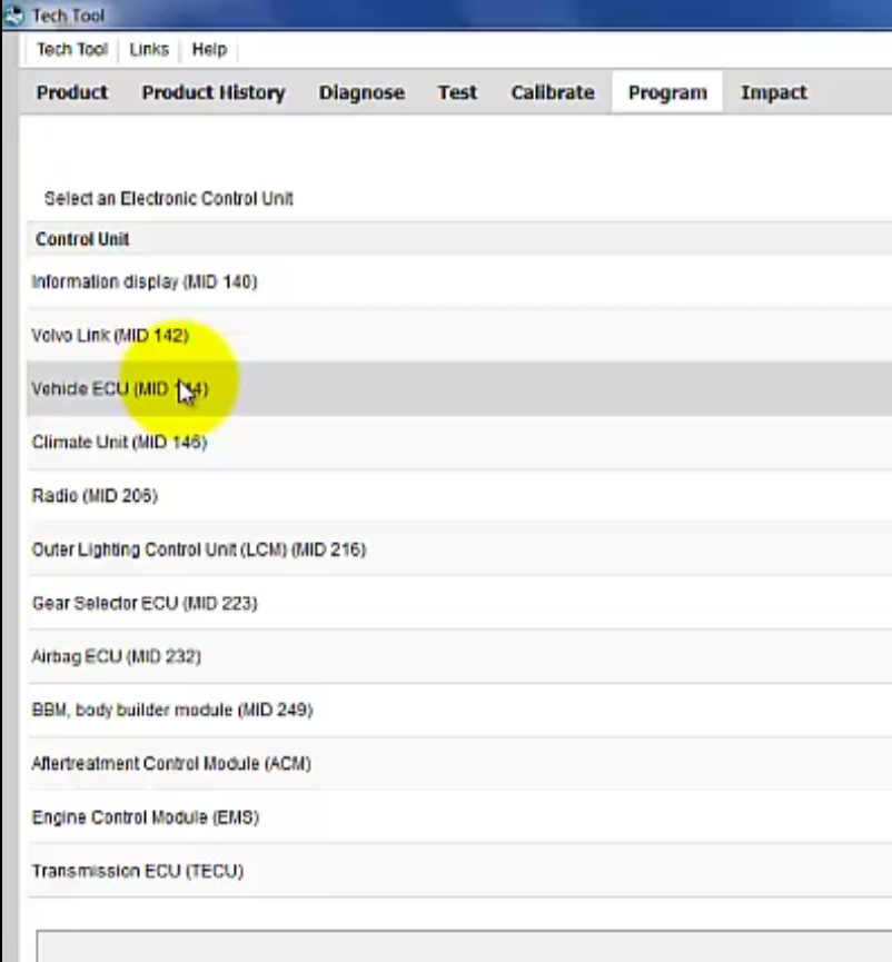 How to Use Volvo PTT to Program ECU4