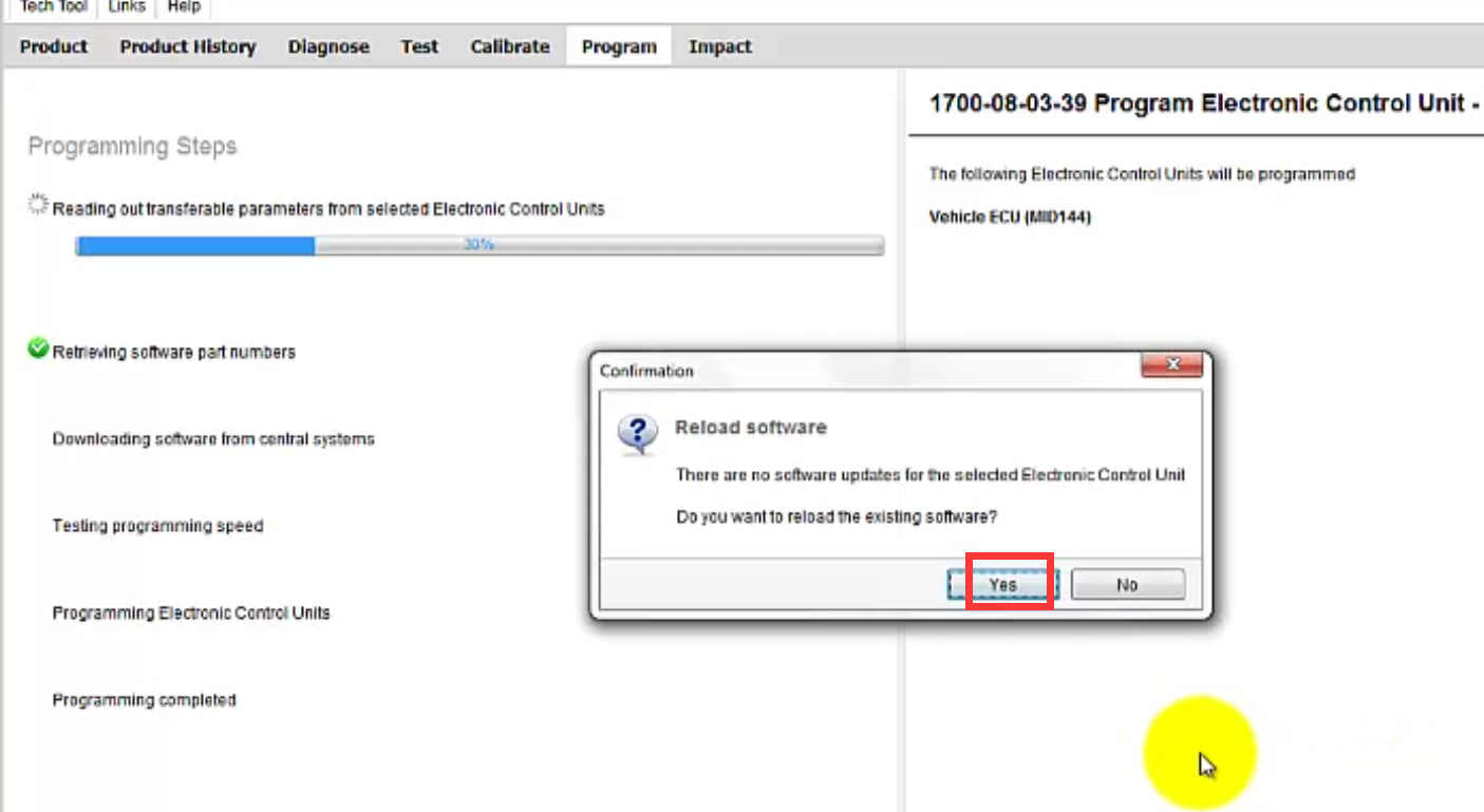 How to Use Volvo PTT to Program ECU7