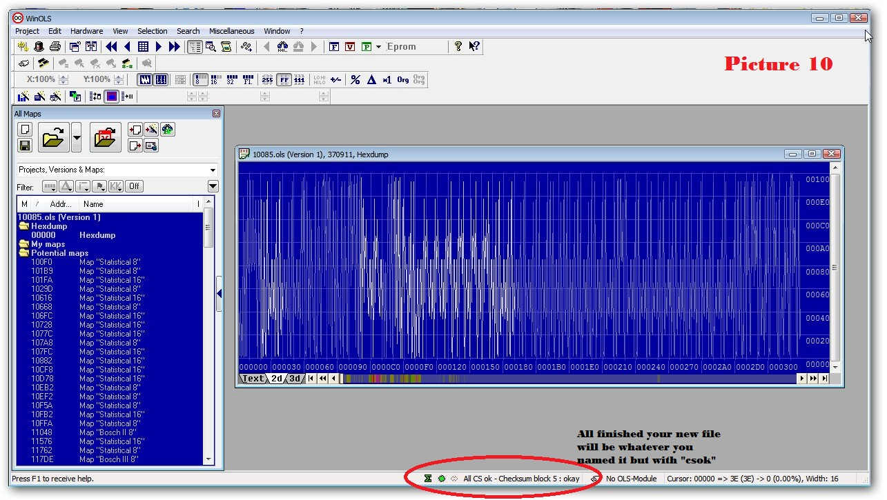 How to Make Checksums for ECU Files with WinOLS (12)