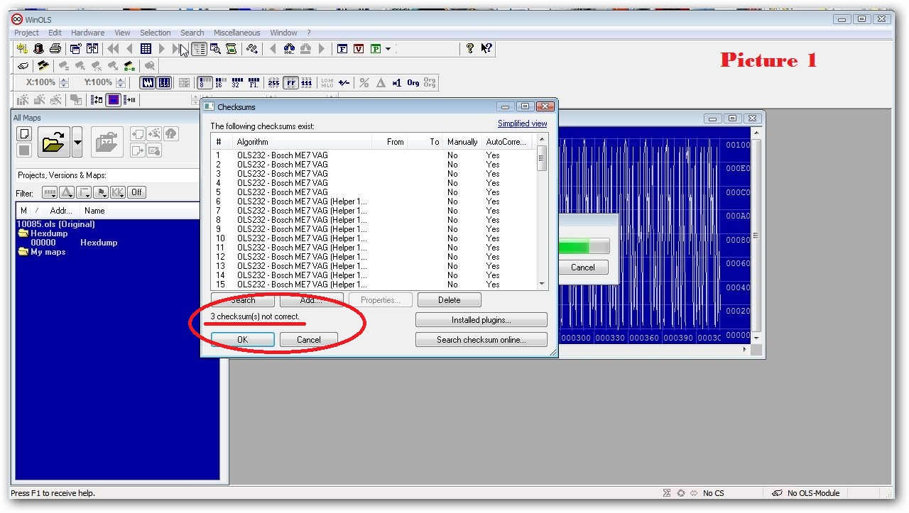 How to Make Checksums for ECU Files with WinOLS (3)