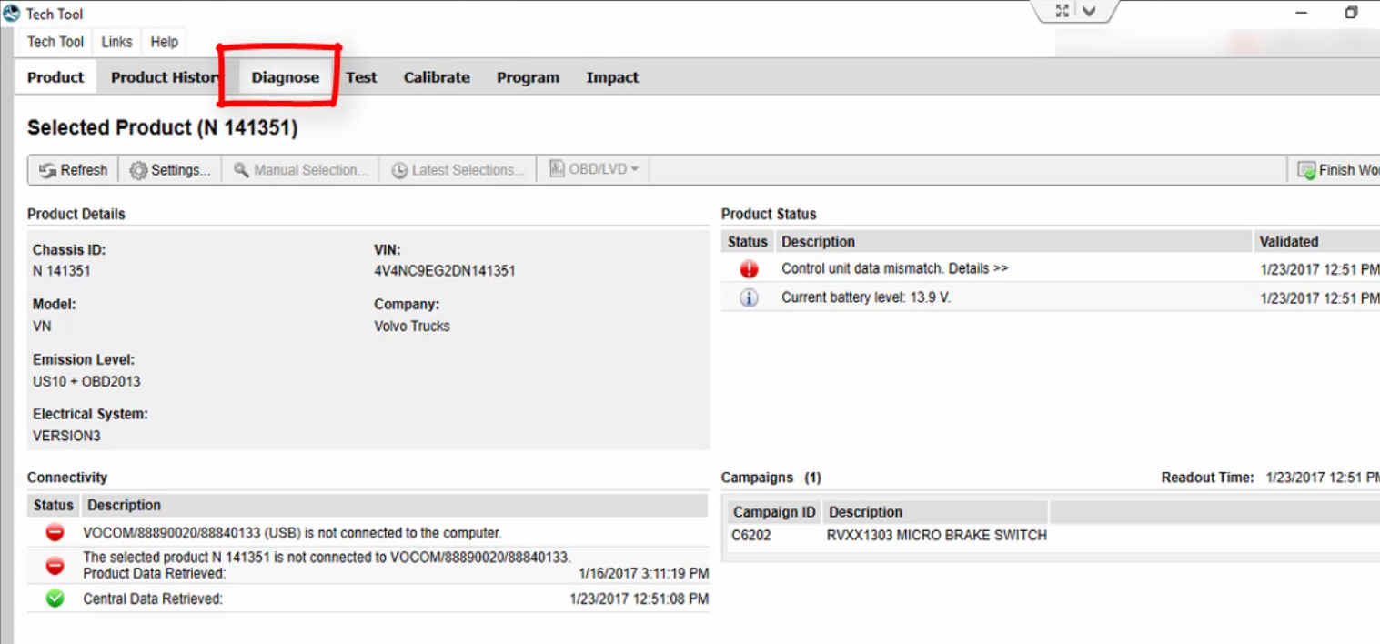 How to Use Volvo PTT Diagnostic a Fault Code (1)