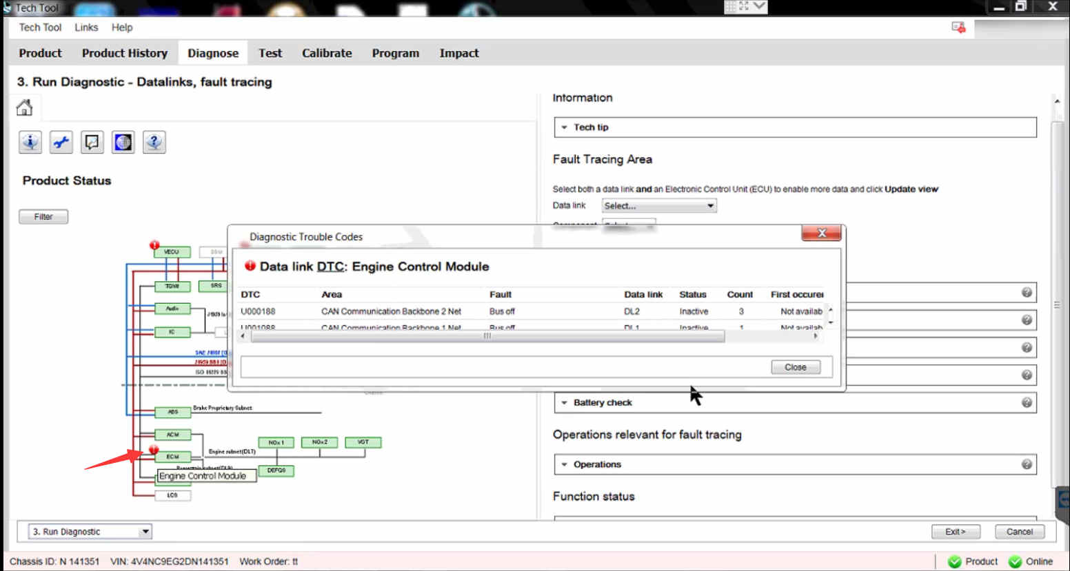 How to Use Volvo PTT Diagnostic a Fault Code (16)