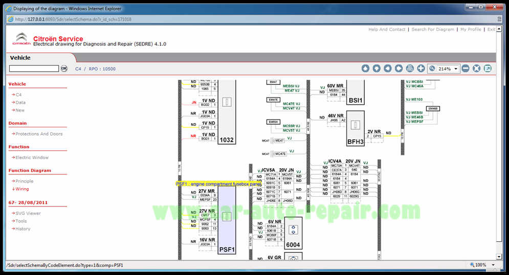 Citroen Servicebox SEDRE 11 2010  pc