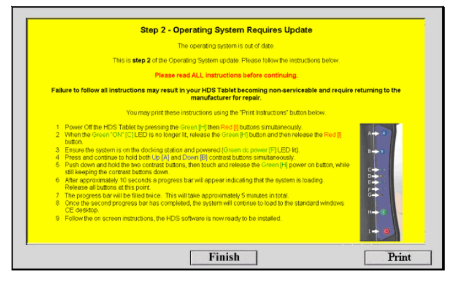 GDS2200 CE Operating System Update Procedure (4)