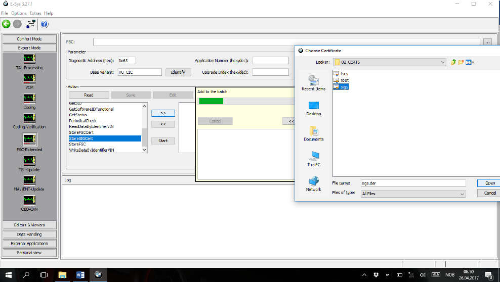 How to Load & Active Your Own FSC Certificates into CIC (2)