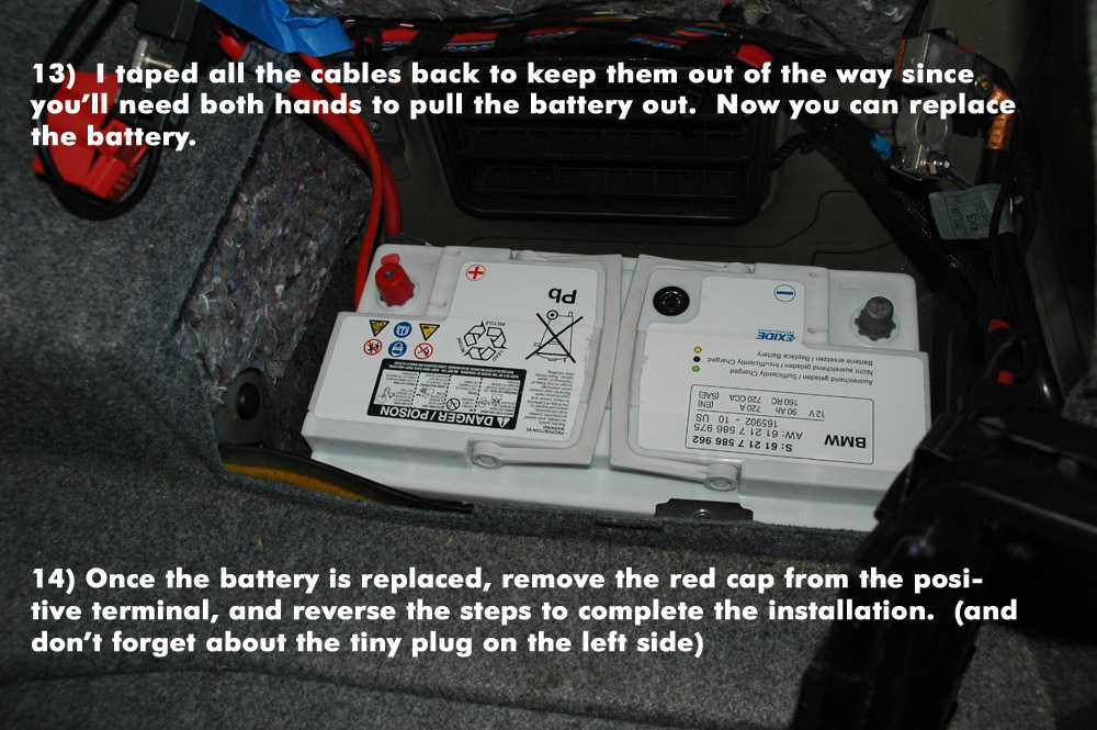 How to Replace New Battery for BMW E90 (13)