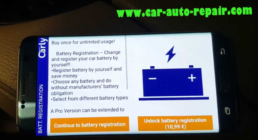 Carly BMW Register Battery for BMW F10 535i 2011 (11)