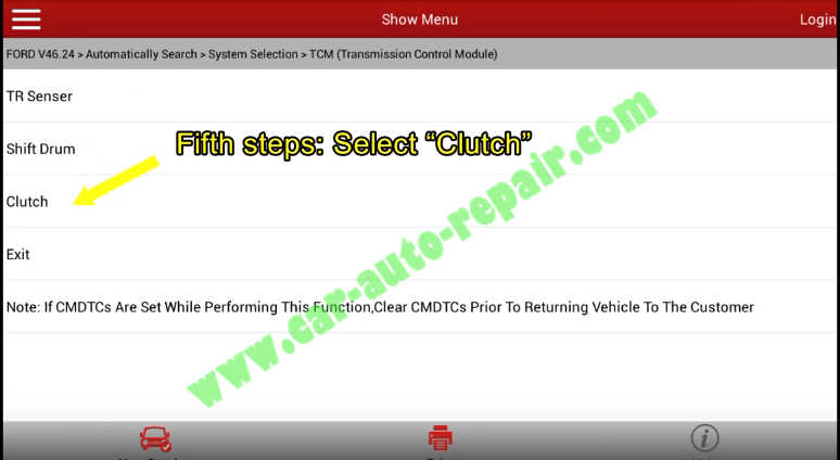 Ford Focus TCM Adaptive Learning,Clutch Learning by Launch X431 (10)