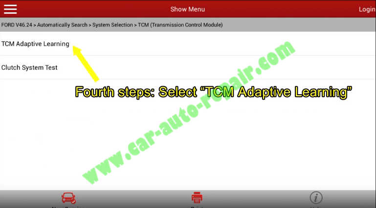 Ford Focus TCM Adaptive Learning,Clutch Learning by Launch X431 (8)