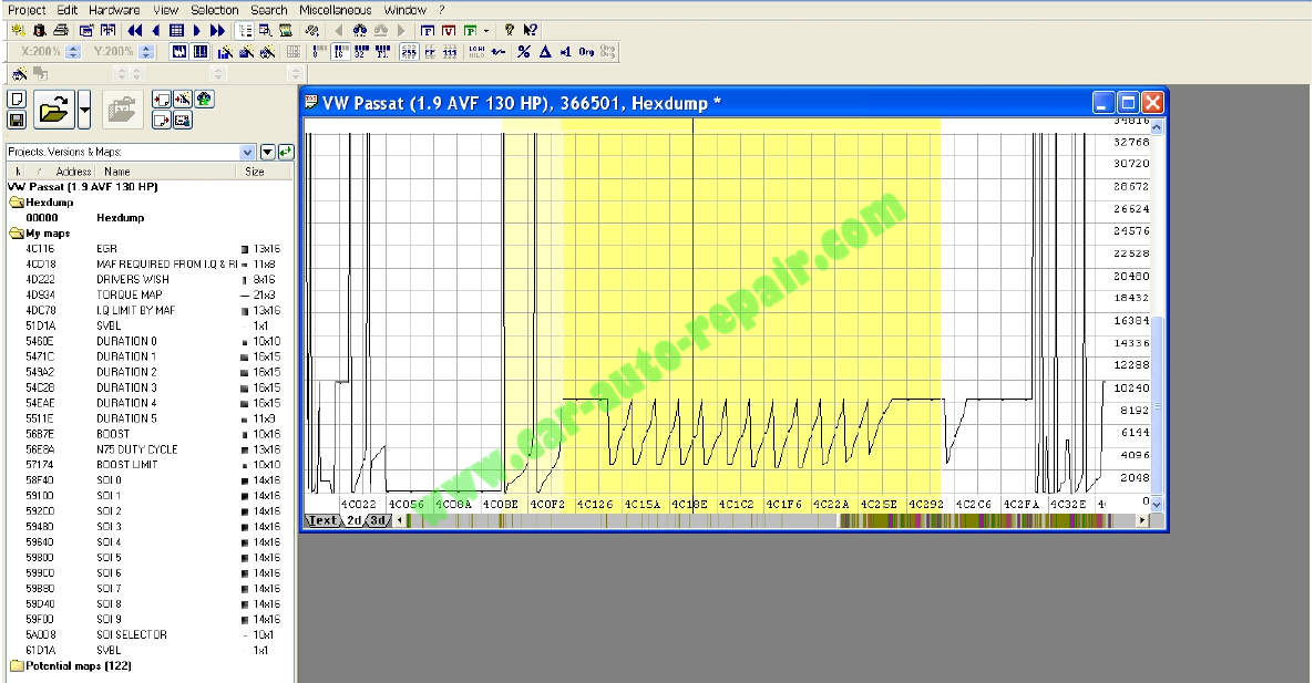 WinOLS Remap Exhaust Gas Recirculation (EGR) Map in The ECU (1)