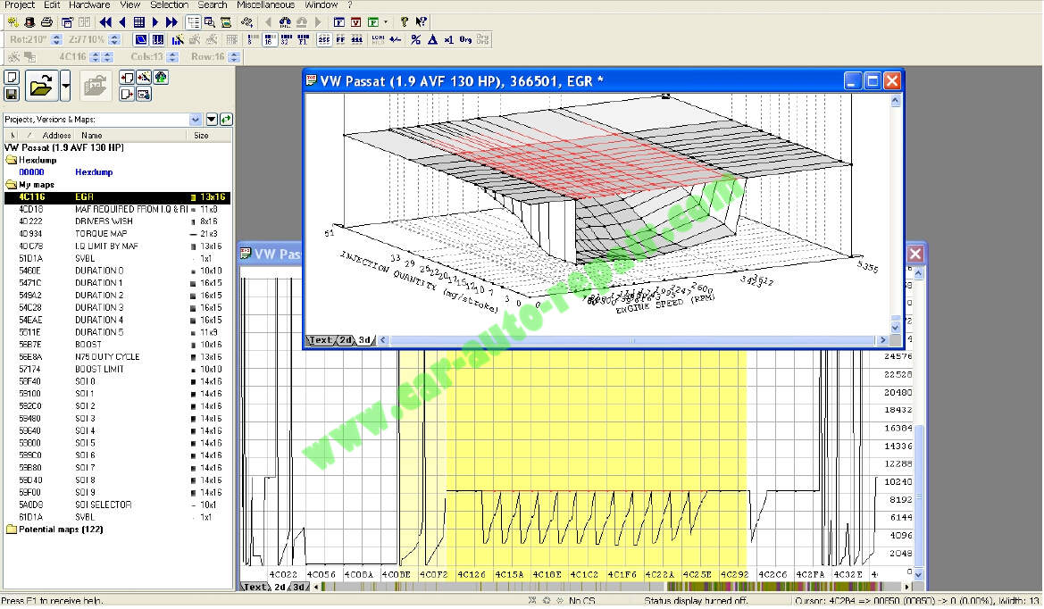 WinOLS Remap Exhaust Gas Recirculation (EGR) Map in The ECU (8)