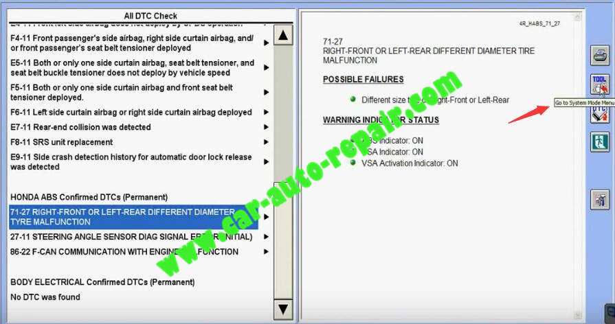 Honda HDS HIM Diagnostic TestingRead and Clear DTCs (8)