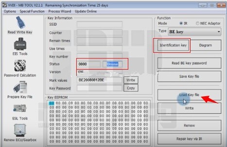 Benz W203 All Keys Lost Programming via VVDI MB Tool (11)