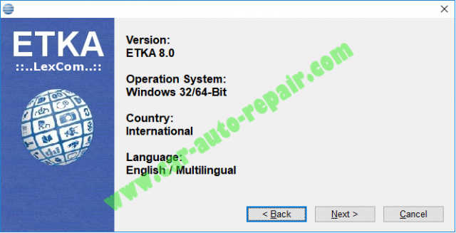ETKA 8 Free Download Install on Win 788.110 (5)