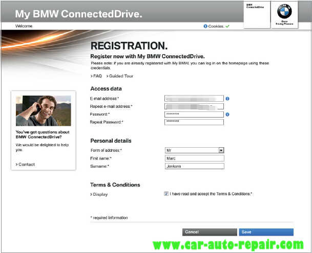 How to Register and Use BMW ConnectedDrive (2)