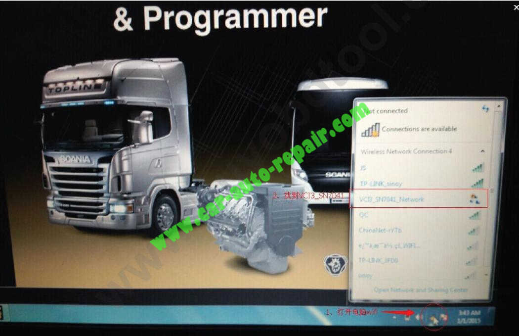 How to Setup WIFI for Scania VCI-3 VCI3 V2.21