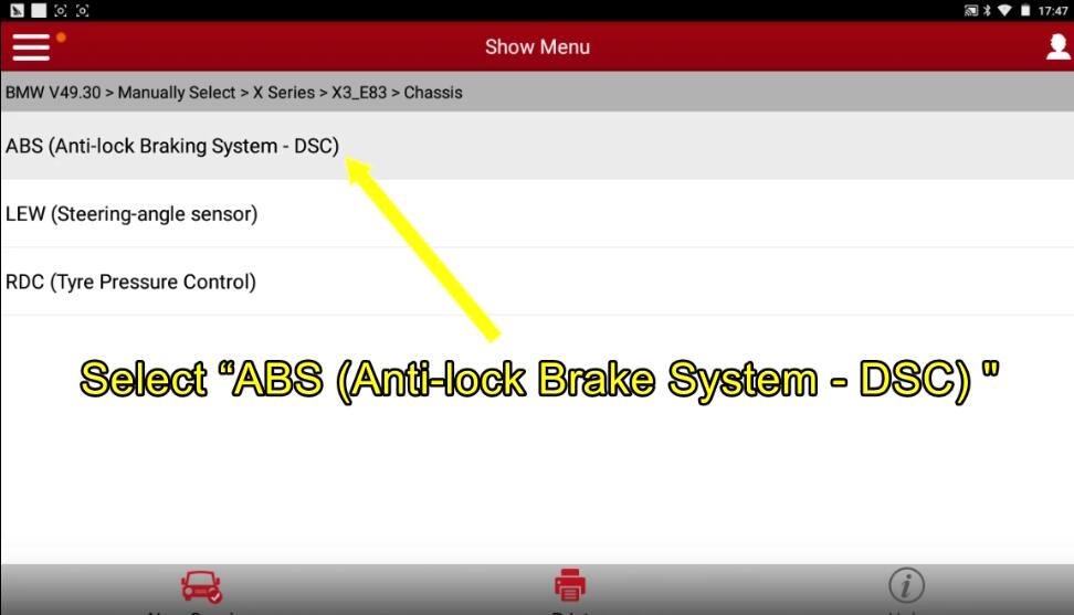 BMW X3 E83 Steering Angle Learning by Launch X431 (5)